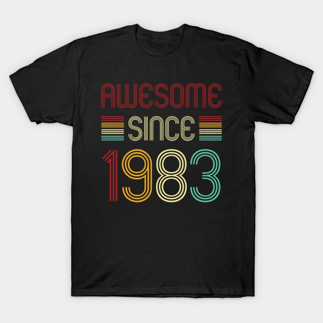 Vintage Awesome Since 1983 T-Shirt by Che Tam CHIPS